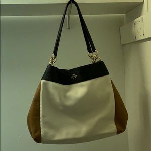 Authentic Coach color block shoulder bag.